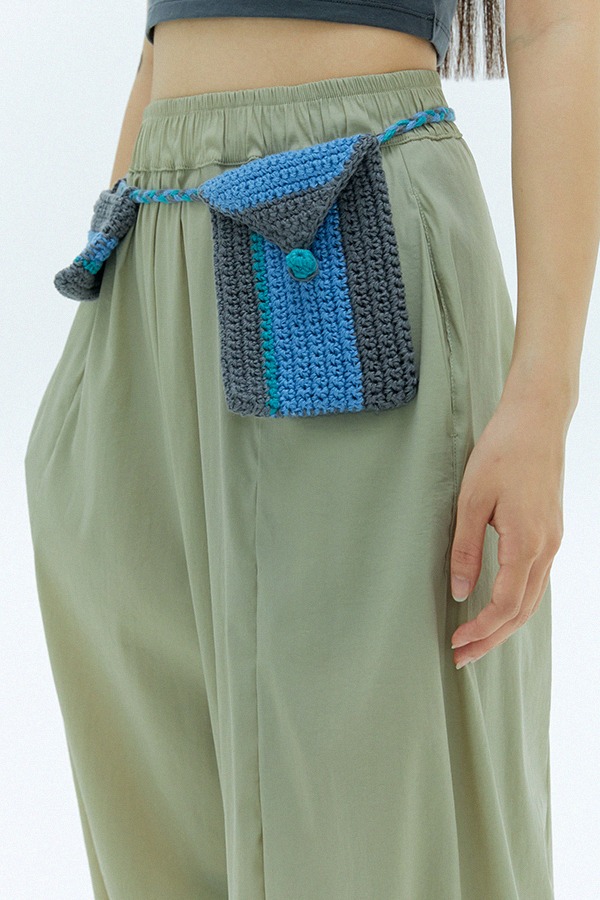 Striped Crochet Bag